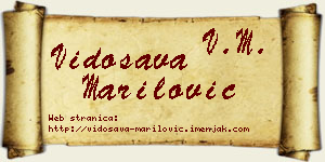Vidosava Marilović vizit kartica
